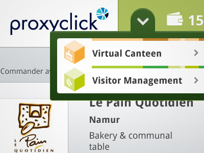 Proxyclick atrokhau green ui design