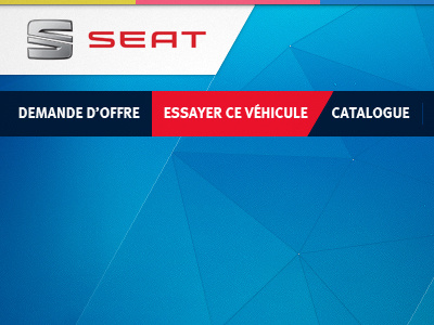 SEAT atrokhau auto blue car multicolors seat web webdesign