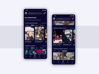 Neodes - Musical Events app brand branding events figma graphism interface mobile mobile app mobile ui music music app musical events neodes ui uidesign ux webdesign