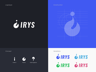 Irys - Logo Design brand brand identity branding design flat graphism identity logo logo design logotype minimal minimalist typography ui ux vector