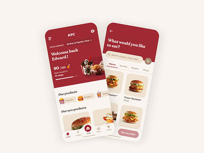 KFC - Homepage Animation animation app app design brand branding clean concept design food food app gif kfc mobile mobile app design ui ui design ui ux uidesign ux web