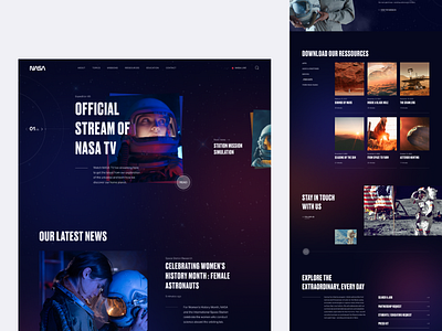 Nasa - Homepage Animation By Dimitri Allanic On Dribbble