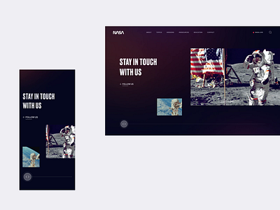 NASA - Networks Homepage Animation animation artdirection astronaut branding design digital interface mobile moon nasa planet responsive space ui ui design uiux ux web webdesign website