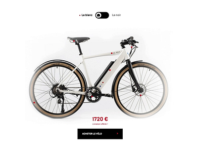 Le Vélo Mad in France - Website animation black white design ecommerce interaction interaction design newquest ui ux web website