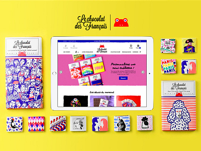 Le Chocolat des Français artwork design ecommerce food food app illustration interface newquest web webpage design website