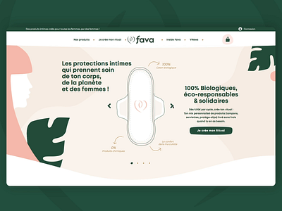 Fava art direction design feminine illustration interface interfacedesign newquest ui ux web website