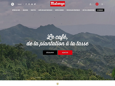 Malongo Website animation coffeeshop design ecommerce homepage homepagedesign interface interfacedesign malongo motion newquest ui ux video web website
