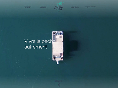 Centre de pêche animation art direction branding design illustration interface interfacedesign newquest ui ux video visual identity web webdesign website