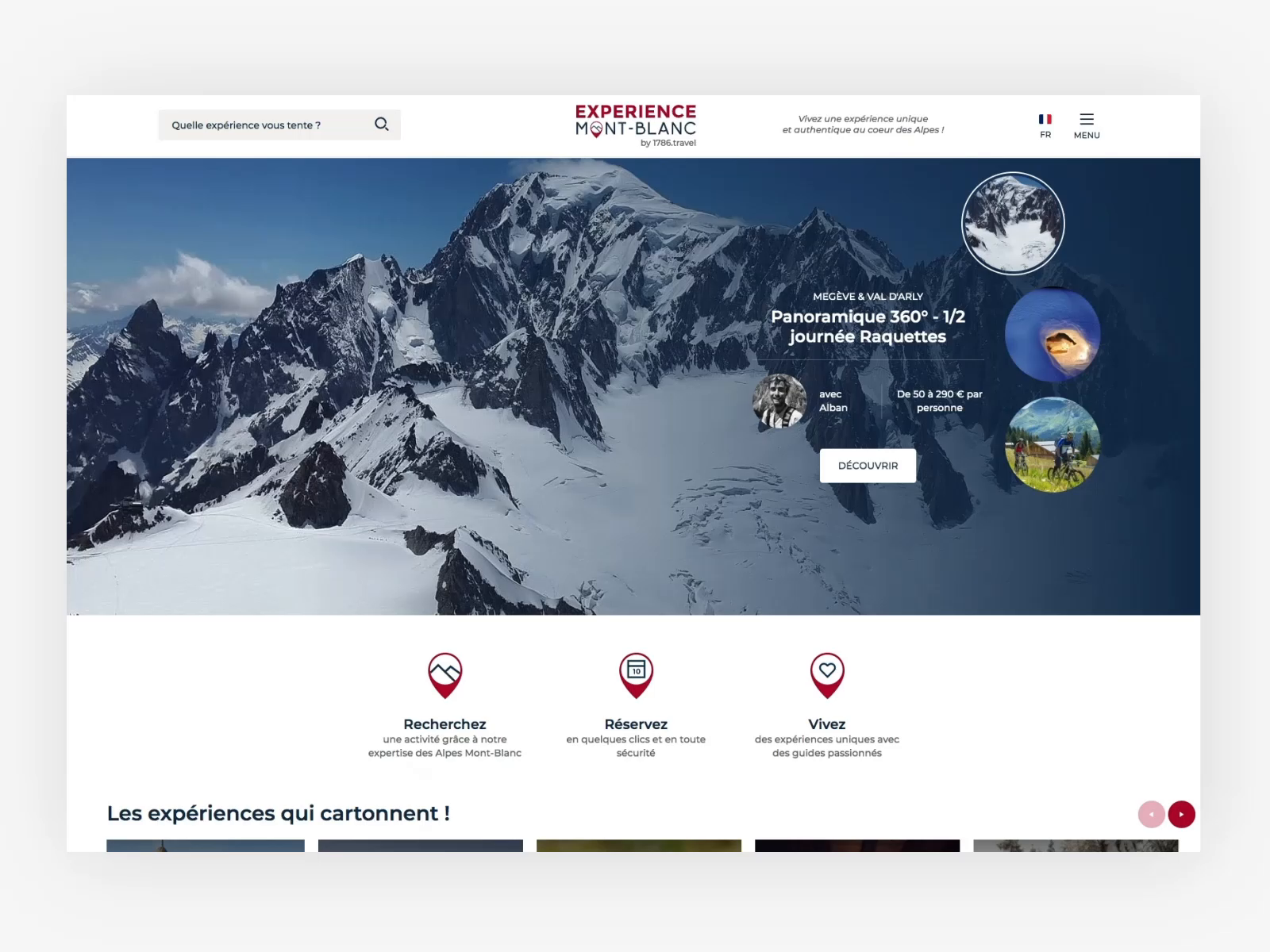 Expérience Mont Blanc - Website by DATASOLUTION on Dribbble