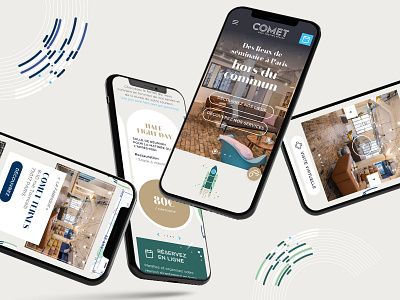 Comet Meeting design illustration interface interfacedesign newquest responsive responsive design responsive website ui ux web webdesign website