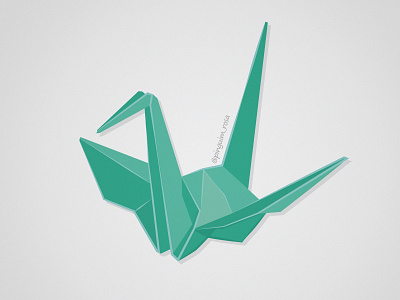 TSURU illustration origami
