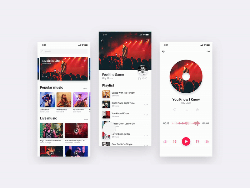 Music App-Dark Mode