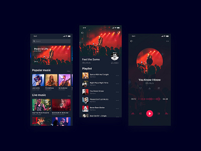 Music App app ui