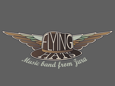 Flying Hat logo hat logo
