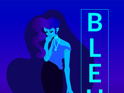 Bleus design digital paint illustration vector