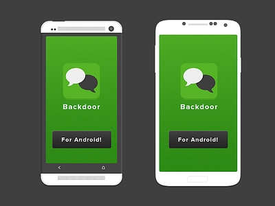 Backdoor For Android android backdoor coming soon green htc one