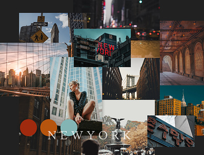New Yorkers Mood graphic design moodboard style
