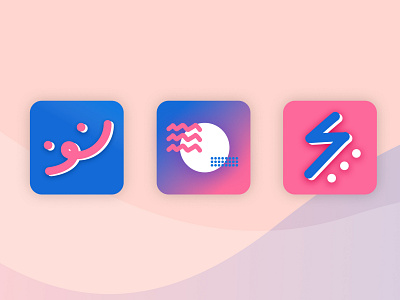 APP ICON - PINK N BLUE