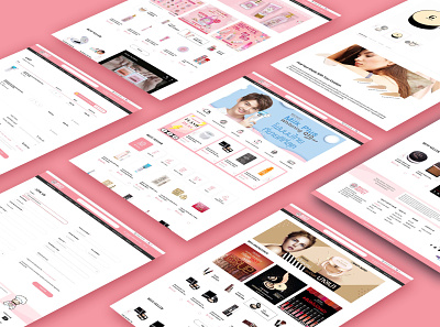 Beauty E-Commerce - Beauty Buffet beauty branding design minimal pink style ui vector webdesign website