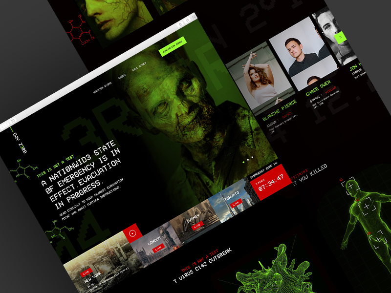DAY ZER0 - Mocktober zombie halloween design ui-ux mocktober