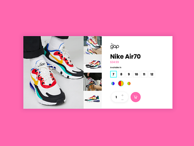 Nike Product card nike product shoe shop sneaker