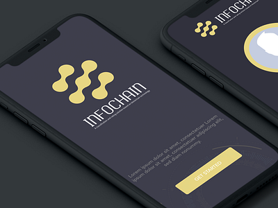 Infochain | App Intro app design application design mockups palestine ui uidesign uiux ux design webdesign