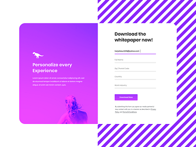 Download Form beauty clean dashboard desing form minimal mockup simple ui ux violet webdesign website
