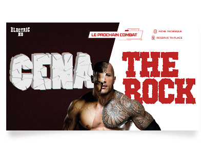 Digitalrooster : Cena vs The Rock catch digital rooster fight showbill