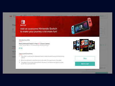 Nintendo Switch design ui ux web