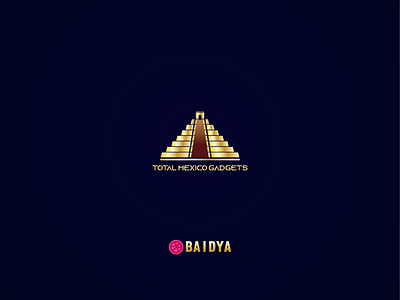 Mexican pyramid logo design