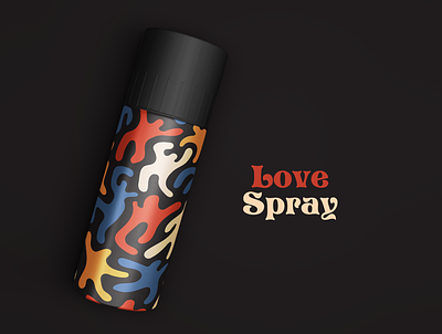 love spray art branding character colors design illustration illustrator love packaging spray spraycan