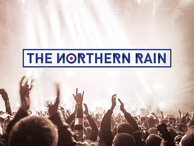 The Northern Rain band logo logo design music rock