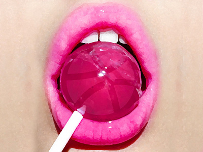 Lollipop Dribbble dribbble image transformation lollipop pink sweet