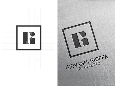 Logo GI branding design g geometric identity letter logo mark minimal symbol type