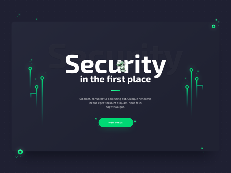 CyberSecurity Landing Page colors company cyber cybersecurity design graphic design green hightech illustration iot robots security sketch startup testimonials ui ux website website design