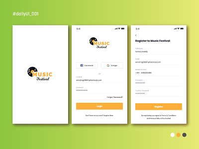Sign Up & Registration From Page Design challenge accepted clean ui concept design dailyui 001 dailyuichallenge logodesign mobile app design mobile ui page design registration page signup signup form signup page signup screen uidesign uiinspirations unique design userfriendly uxdesign xd design