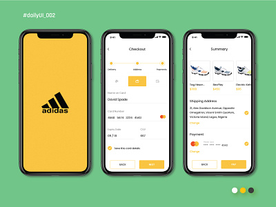 Credit Card Checkout Page Design for Mobile App