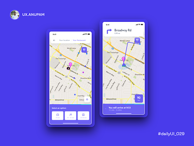 Map Design 100 day challenge 100 day project 100daychallenge 100days challenge accepted clean design concept design dailyuichallenge dailyuiuxpost direction interactive design loveuidesign map mobile app design navigation newconcept newideas simplesolutions uiinspirations userfriendly