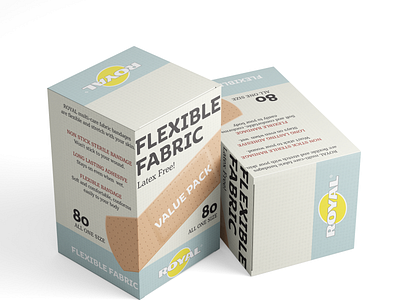 Flexible Fabric Packaging Design bandaid blue box clites design flexible fabric packagedesign packaging packaging design royal tan texture ucf