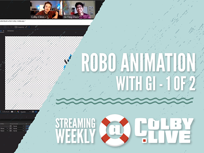 Robo Animation Tutorial with Gi and Colby.LIVE adobe ae after effects ai animation character clites colby colby.live gi illustrator live livestream robo robot robots stream tutorial waves zoom