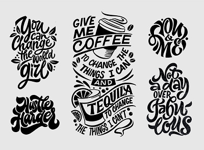 Lettering Collection calligraphy design hand lettering lettering procreate type typography