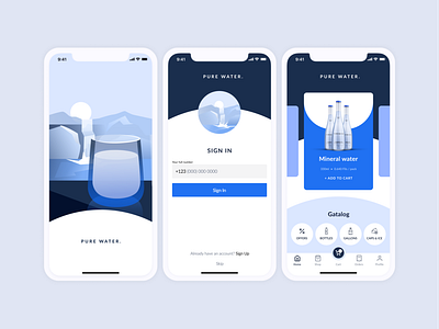 Water app UI