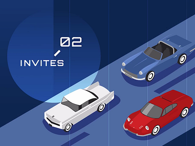 2 invites! blue branding digital identity illustration invitation card invite invite giveaway invites red ui vector vehicle