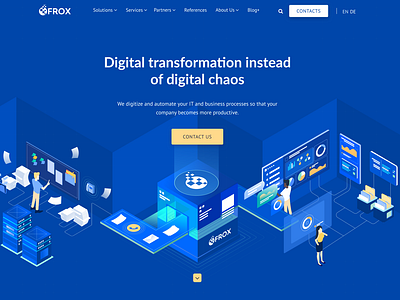 FROX AG website redesign