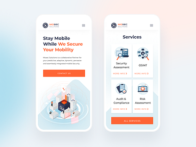 MoSec website redesign