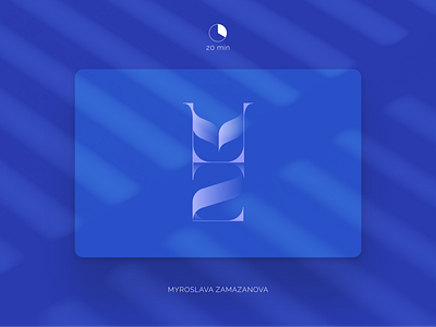 Monogram Challenge blue branding design desktop digital icon identity illustration logo monogram symbol ui vector
