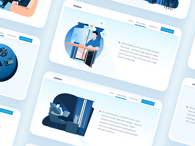 HORDA website illustrations animation backend blue design digital flutter horda icon illustraion illustration illustration art illustrations interface ui vector web website