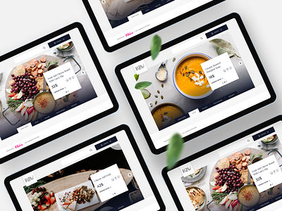 Online Menu Web Templates cafe café delivery design desktop dessert digital food menu mobile restaurant soup tablet ui ux web website