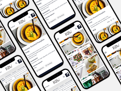 Mobile Online Menu delivery design desktop digital food menu mobile mobile ui order phone photoshop restaurant tablet template ui ux uxui web website