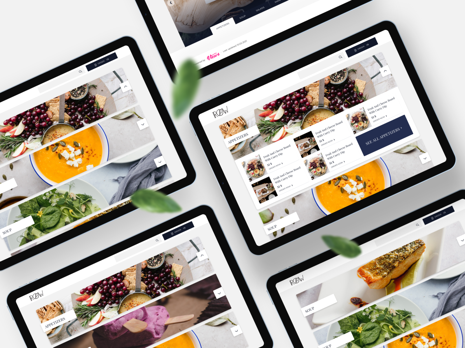 Online Menu template by Tanya Kovtun 🇺🇦 on Dribbble